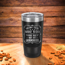 Load image into Gallery viewer, Grandfather Tumbler, Engraved 20oz stainless tumbler, Gift for him, Best Grandfather gifts, Funny gifts for Father's day gifts