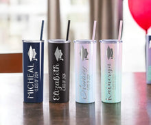 Load image into Gallery viewer, Personalized graduation gift, Custom graduate tumbler, Class of 2025, Graduate party gift for her, High school grad gift, Seniors 2025