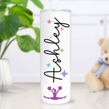 Load image into Gallery viewer, Cheer Gifts, Personalized Cheerleading Tumbler, Cheer Mom, Cheer Coach, Cheer Team Gifts, Cheer Leader