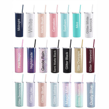 Load image into Gallery viewer, Nashville Tennessee Skinny Tumbler with straw, Girls Trip, Nash Bash, Bachelorette Trip, Custom Skinny Tumbler, Nashville Trip, Vacation