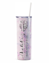 Load image into Gallery viewer, Nashville Tennessee Skinny Tumbler with straw, Girls Trip, Nash Bash, Bachelorette Trip, Custom Skinny Tumbler, Nashville Trip, Vacation