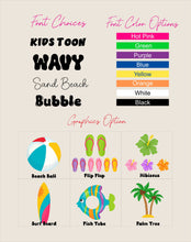 Load image into Gallery viewer, Personalized Beach Bucket for Kids, Custom Plastic Beach Pail and shovel with name and symbol, Gift for kids, beach trip, Vacation toys