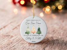 Load image into Gallery viewer, First Christmas in Our New Home Christmas Ornaments, Personalized Our New House Ornament, 2024 New Home Ornament, Our First Home Keepsake