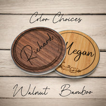 Load image into Gallery viewer, Custom Wood Wireless Phone Charger - Personalized with Name & Design - Unique, Eco-Friendly, Fast Charging - Perfect Gift!