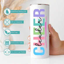 Load image into Gallery viewer, Cheer Gifts, Personalized Cheerleading Tumbler, Cheer Mom, Cheer Coach, Cheer Team Gifts, Cheer Leader