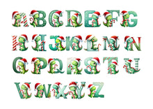 Load image into Gallery viewer, Custom Initial Dinosaur Ornament - Letter Name Ornament - 2024 Family Ornament - Personalized - Christmas gift - Monogram Ornament