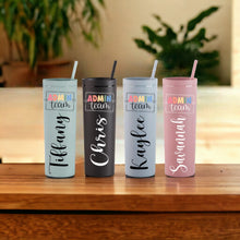 Load image into Gallery viewer, Administrative Team Gifts Tumbler, Admin Professionals Day Thank You Gift, Employee Appreciation Gifts, Admin Crew Essential Worker Tumbler