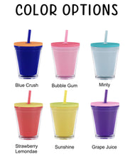 Load image into Gallery viewer, Personalized Kids Acrylic Tumbler 10oz, Party Favors gift for children, Customizable Tumbler, Personalized Name Tumbler, Kids Drink ware