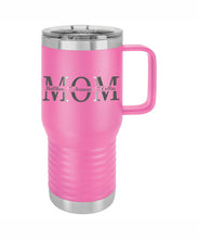 Load image into Gallery viewer, Personalized Mom Tumbler 20oz cup with handle, Mom gift, Mother's day, Christmas gift, Birthday Gift