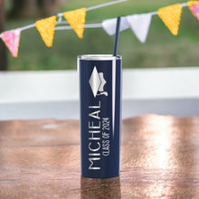 Load image into Gallery viewer, Personalized graduation gift, Custom graduate tumbler, Class of 2025, Graduate party gift for her, High school grad gift, Seniors 2025