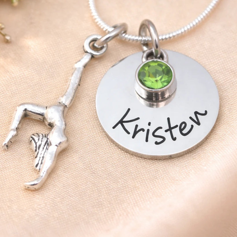 Personalized Gymnast Necklace