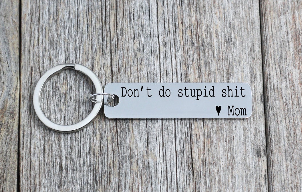 Funny Teen Driver Keychain - personalized engraved gift, family-made in Long Island