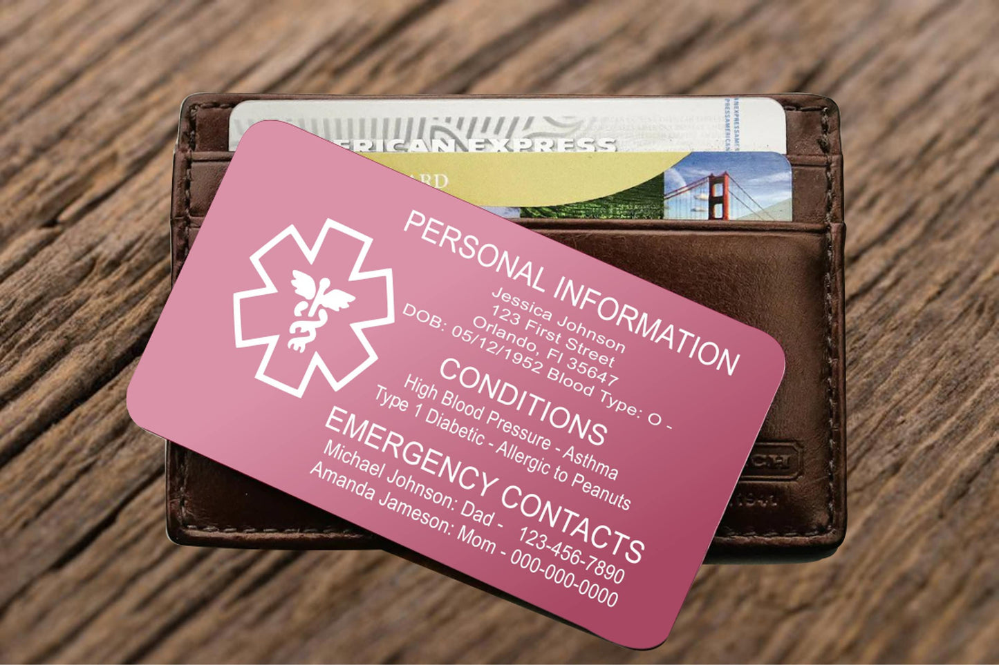 Personalized Medical ID card