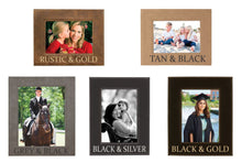 Load image into Gallery viewer, Family Picture Frame, Family Photo Gift, Personalized Photo Leather Frame, 4x6, 5x7, 8x10, Picture Frame Leatherette, gift for Friend