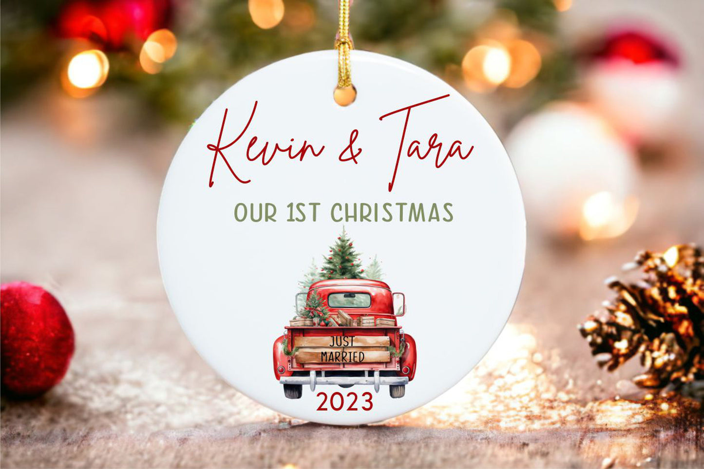 Couples First Christmas Ornament