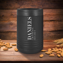 Load image into Gallery viewer, Groomsmen Customized Metal Can Cooler, Engraved Metal Can Holder-Personalized Can Cooler-Gift for Man, Gift for Him