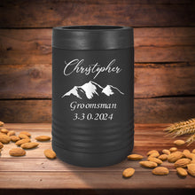 Load image into Gallery viewer, Groomsmen Customized Metal Can Cooler, Engraved Metal Can Holder-Personalized Can Cooler-Gift for Man, Gift for Him