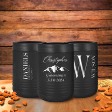 Load image into Gallery viewer, Groomsmen Customized Metal Can Cooler, Engraved Metal Can Holder-Personalized Can Cooler-Gift for Man, Gift for Him