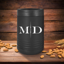 Load image into Gallery viewer, Groomsmen Customized Metal Can Cooler, Engraved Metal Can Holder-Personalized Can Cooler-Gift for Man, Gift for Him
