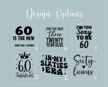 Load image into Gallery viewer, 60th Birthday Wine Tumbler - Laser Engraved Insulated Stainless Steel Cup