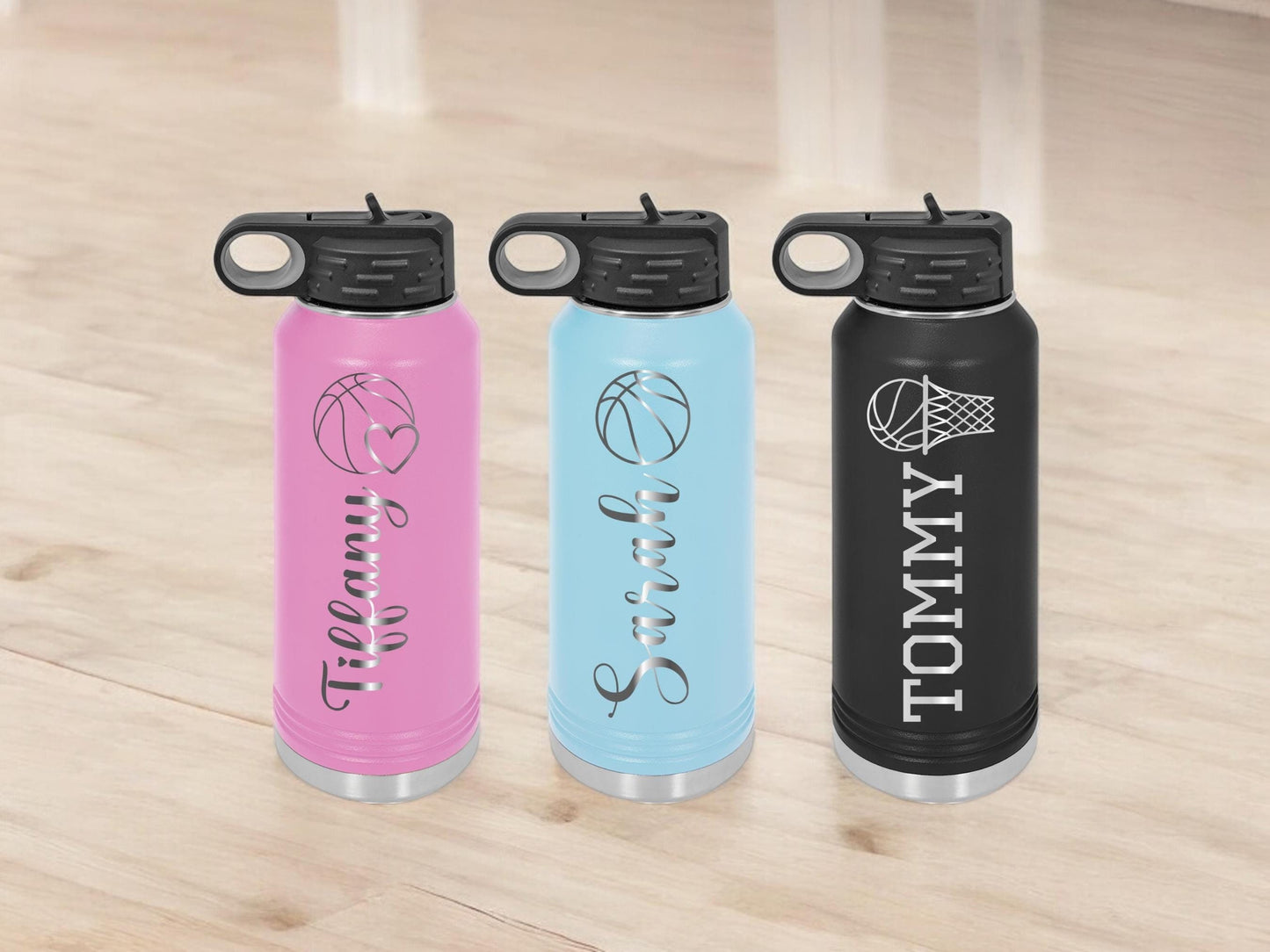 Personalized Basketball Player Water Bottle