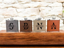 Load image into Gallery viewer, Groomsmen Proposal Gift Set, Custom Flask & Keychain Box for Best Man, Ushers and Groomsmen