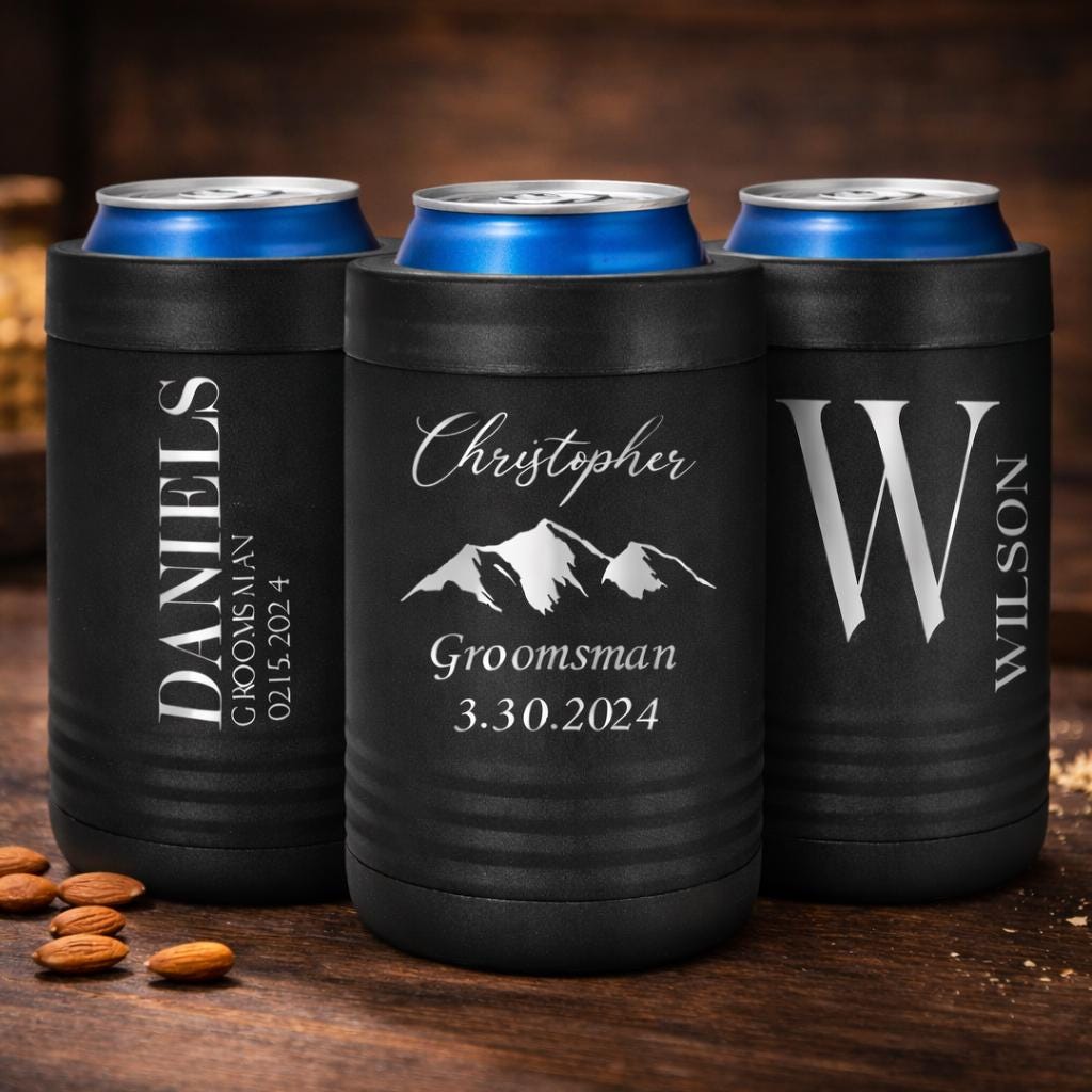 Personalized Metal Can Cooler