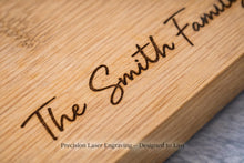 Load image into Gallery viewer, Personalized Charcuterie & Cutting Board – Custom Last Name Wedding Gift