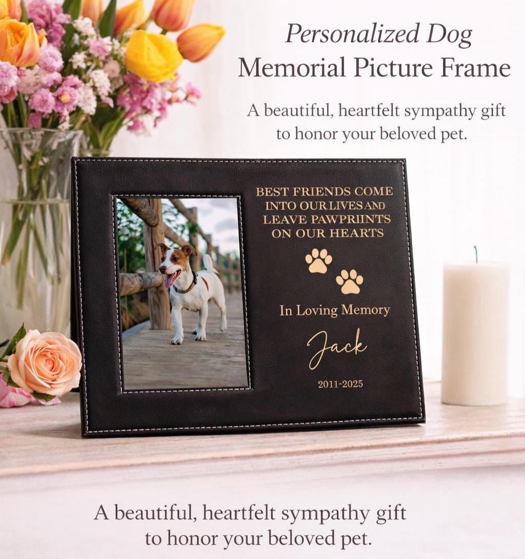 Personalized Pet Memorial Dog Frame