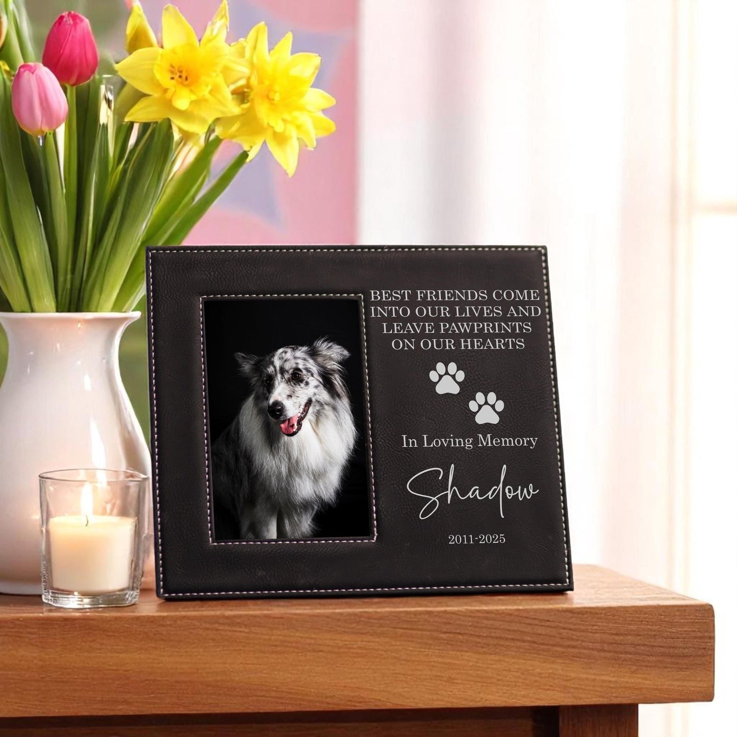 Personalized Pet Memorial Dog Frame - a thoughtful custom gift