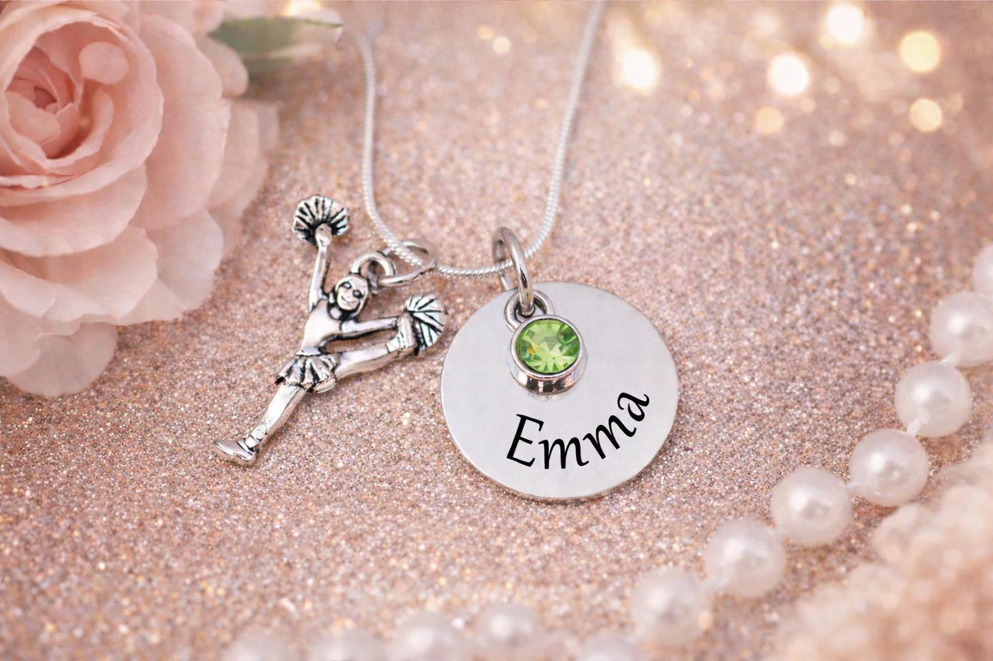 Personalized Cheerleader Necklace
