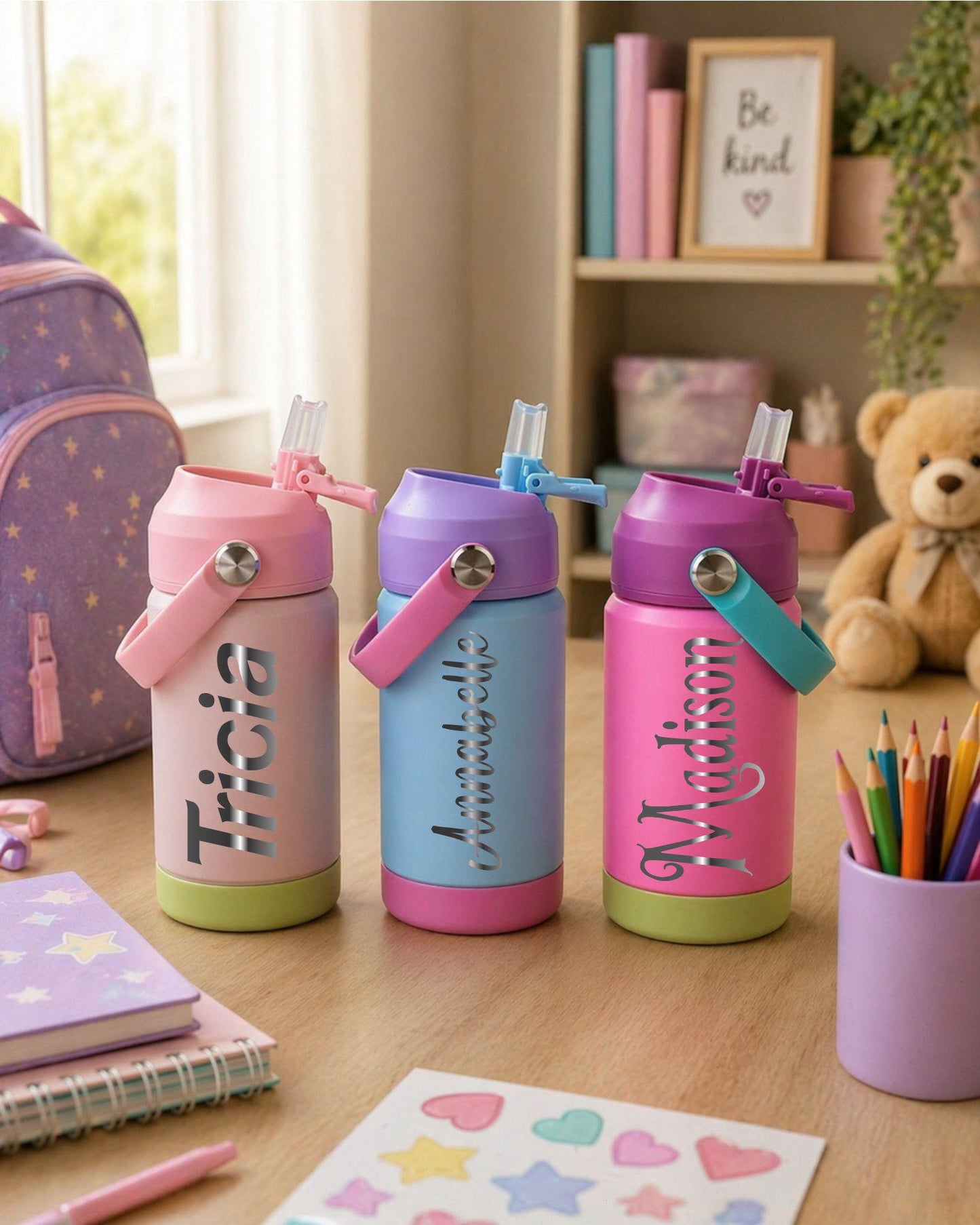 Personalized Kids Water Bottle with Name