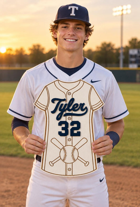 Personalized Baseball Senior Night Sign