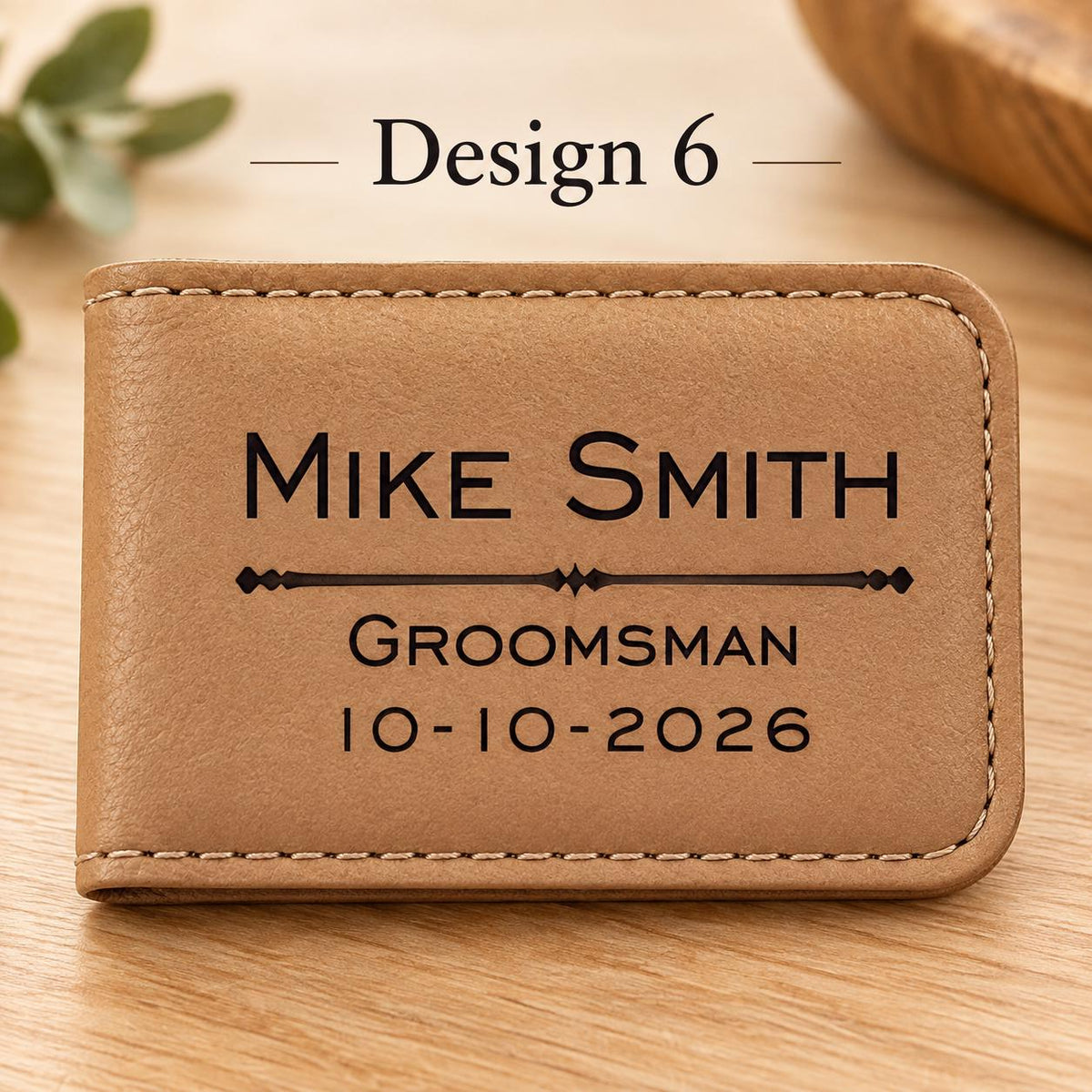 Engraved Groomsmen Money Clip