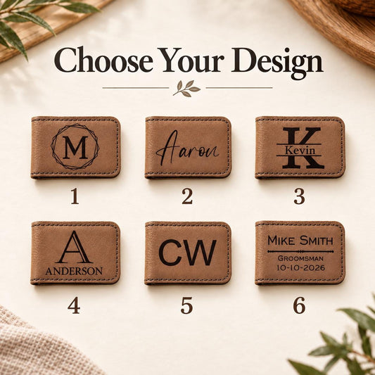 Engraved Groomsmen Money Clip