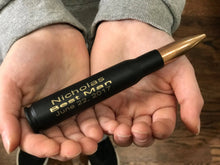 Load image into Gallery viewer, Black .50 Caliber Bullet Bottle Opener Personalized