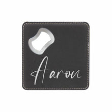 Load image into Gallery viewer, Groomsmen Gift, Coaster Bottle opener