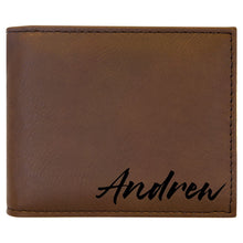 Load image into Gallery viewer, Personalized Minimalist Vegan Wallet