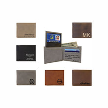 Load image into Gallery viewer, Personalized Minimalist Vegan Wallet