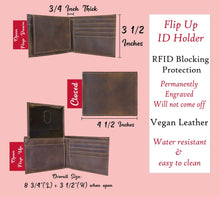 Load image into Gallery viewer, Personalized Minimalist Vegan Wallet