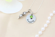 Load image into Gallery viewer, Swim Necklace, Gifts for Swimmers, Swimming Necklace, Swimming Jewelry, Swimmer Gift, Swim Jewelry