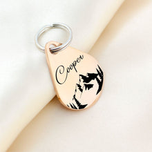 Load image into Gallery viewer, Scenic Tear Drop Dog Tag