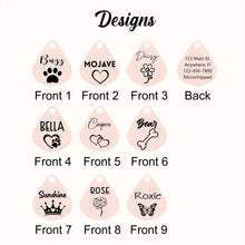Load image into Gallery viewer, Personalized Tear Drop Pet Tag
