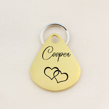 Load image into Gallery viewer, Personalized Tear Drop Pet Tag