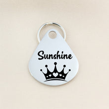 Load image into Gallery viewer, Personalized Tear Drop Pet Tag