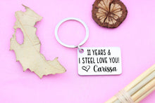 Load image into Gallery viewer, 11 Years And I STEEL Love You Key Ring