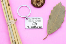 Load image into Gallery viewer, Sexy Funny Keychain, Valentine for Boyfriend, Husband, Naughty Gift, Dirty gift. Gift for Him - Taco Meat, Funny Valentine' Day Gift