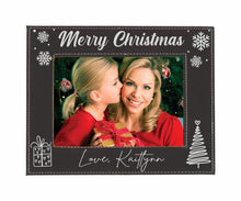 Load image into Gallery viewer, Personalized Christmas Picture Frame, First Christmas Wall art, Christmas Décor Photo Frame, Custom Christmas Picture Frame