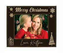 Load image into Gallery viewer, Personalized Christmas Picture Frame, First Christmas Wall art, Christmas Décor Photo Frame, Custom Christmas Picture Frame
