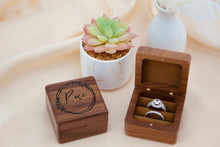 Load image into Gallery viewer, Custom Wood Ring Box
